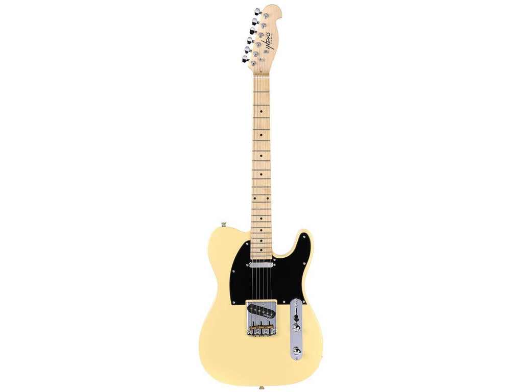 Indio Retro DLX Plus Solid Ash Electric Guitar with Gig Bag -Blonde with Maple Fretboard