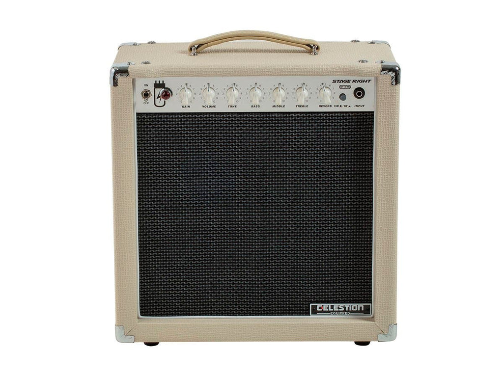 Stage Right 15-Watt 1x12 Guitar Combo Tube Amp with Celestion Speaker and Spring Reverb