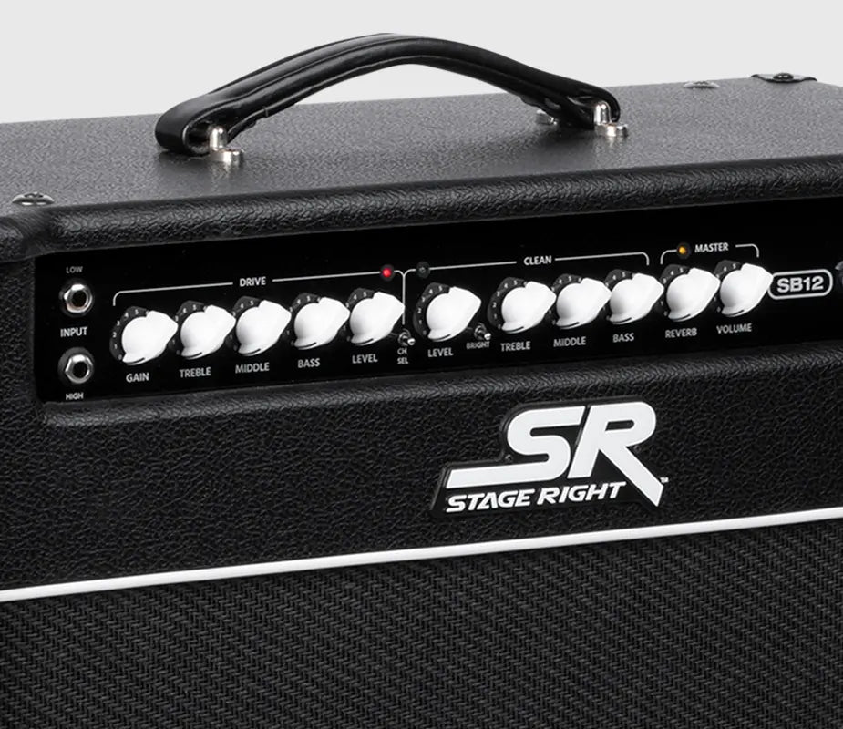 Stage Right SB12 50-watt All Tube 2-channel 1x12 Guitar Amp Combo with Reverb
